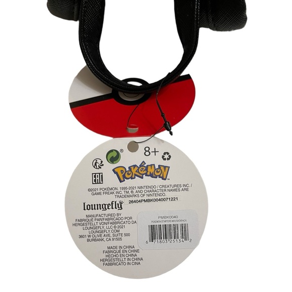 NEW Loungefly Pokemon Starters Black Mini Backpack Exclusive Design New With Tag - Picture 12 of 16